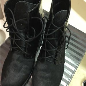 Black dressy combat boots